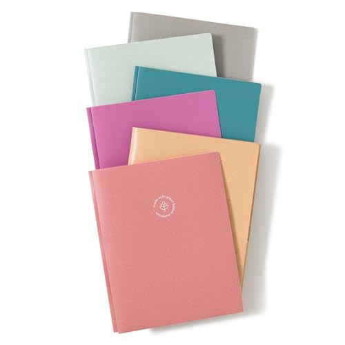 Dossiers à 2 pochettes U-Eco Poly format lettre | Lot de 12 fournitures de bureau résistantes