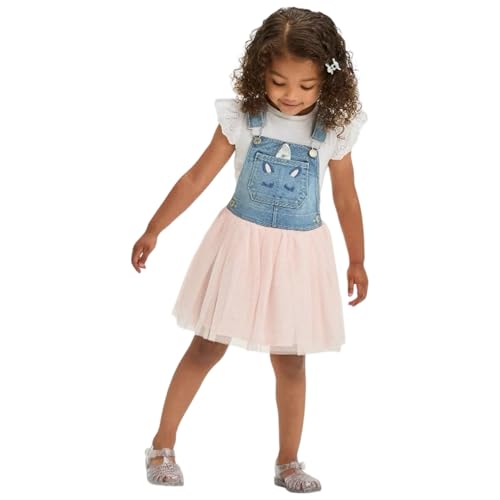 OSHKOSH B'GOSH Toddler Girls Denim Unicorn Dress - 5T3