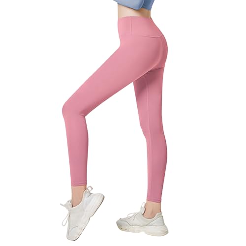 [Nippaws] ヨガパンツ レディース 9分丈【美脚美尻・ハイウエスト吸汗速乾】 ヨガレギンス ヨガウェア スポーツタイツ トレーニング スパッツ スポーツ ダンス ホットヨガ (JP, アルファベット, L, ピンク)のサムネイル