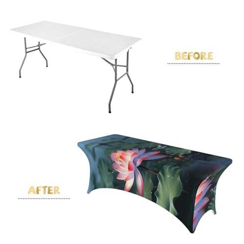 Nappe infroissable pour table 1,8 m réglant le problème des plis en banquet