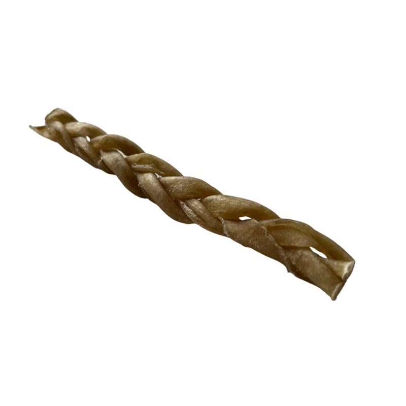 Superpet Natural Treats For Dogs- Lamb Chews Goat Skin Braided (30cm) 10 Pk