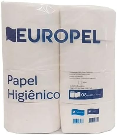 Rolão Papel Higiênico Institucional, 300 M, 100% Celulose, Branco...