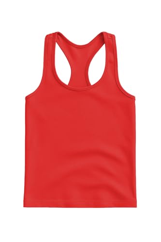 Image of Kurve Premium Girls Seamless Supersoft Wide Strap Comfortable Racerback Tank (Made with Love in The USA)