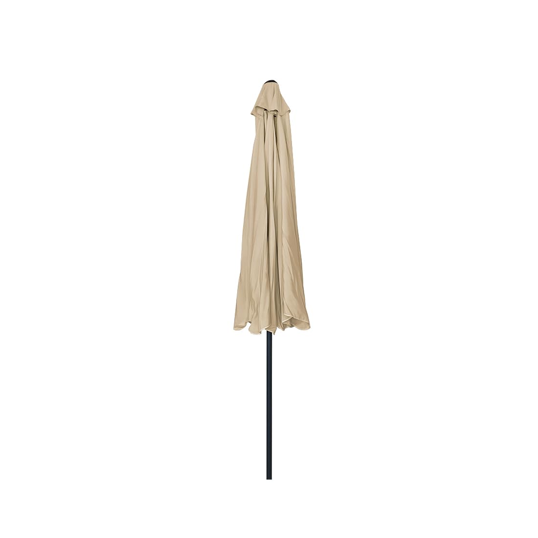 Acomoda Textil – Sombrilla de Jardín con Faldón Protector y Forro Anti UV para Exterior. Parasol de Aluminio Estable con Manivela, Toldo Octogonal 3 M Ø para Terraza y Patio. (Crema)