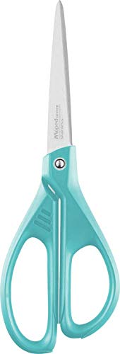 MAPED Essentials Scissors - 21cm Glitter Blue, 60% Recycled Material, 5 Year Warranty