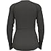 Odlo Women's Natural Performance PW 150 Crew Long Sleeve, Matte Green-Dark Grey Melange, S