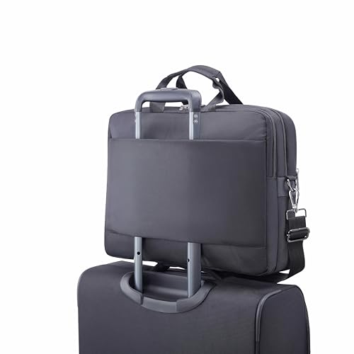 Image of American Tourister Luxe Biz | 16 Ltrs | 2 Compartments | Detachable & Adjustable Strap | Medium Briefcase | 1 Year International Warranty | Black