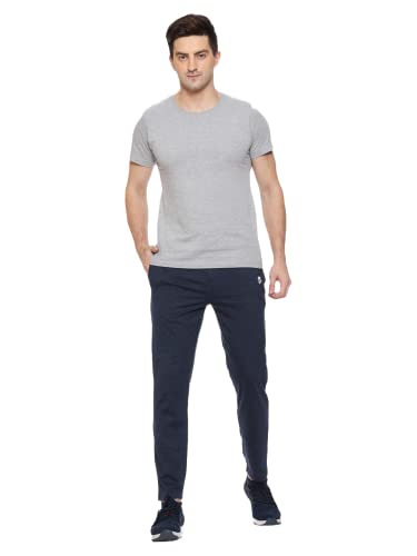 Image of MARK LOUIIS Track Pants for Men: Regular Fit Cotton Blend Lower with 2 Side Zipper Pockets, Back Pocket - Your Go-to for Running, Gym, and Comfortable Style.