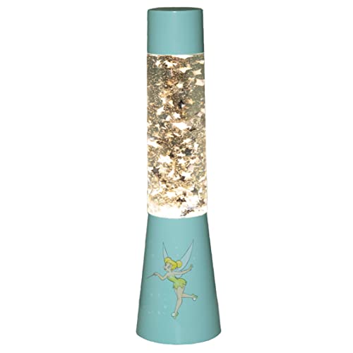 Tinker Bell Lampe à Paillettes Clochette - Lampe à Flux Officielle, Décor de Fée pour Filles, 35 cm de Hauteur