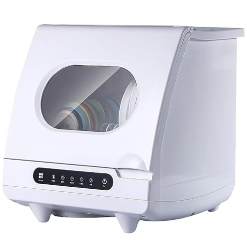Lavavajillas Automático, Lavavajillas De Sobremesa De 1200 W, Pantalla Táctil, 5 Programas De Limpieza, Fácil De Instalar, Encimera De Acero Inoxidable, Adecuado para Uso Doméstico Y Hotelero