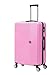 Flymax 24" Medium Suitcase Super Lightweight 4 Wheel Spinner Hard Shell ABS Luggage Hold Check in Travel Case Pink 67L