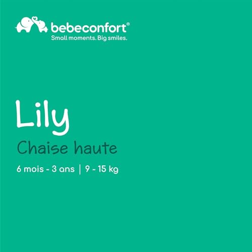 Bebeconfort Lily chaise haute pour bébé à 9 à 15 kg pliage ultra compact légère 4 kg facile à nettoyer confort rembourré pliage facile d’une seule main Mineral - vue 2