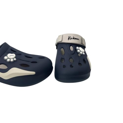 Image of Kickonn Men's Clogs - Slip-On Indoor /Outdoor Clog Shoes with Arch Support, Non-Slip Sole & Cushioned Footbed - Comfortable House, Work, Travel Footwear for Men