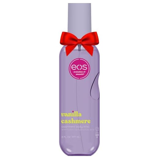 eos Cashmere Body Mist, Vanilla Cashmere, soft musk, cozy caramel, hair mist, body spray for women, moisturizing, hyaluronic acid, body spray, vegan, cruelty-free, 6 fl oz