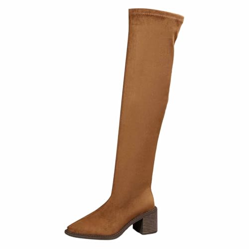 Bottes au-dessus du genou Hanraz taille sexy à plateforme gothique pour femme