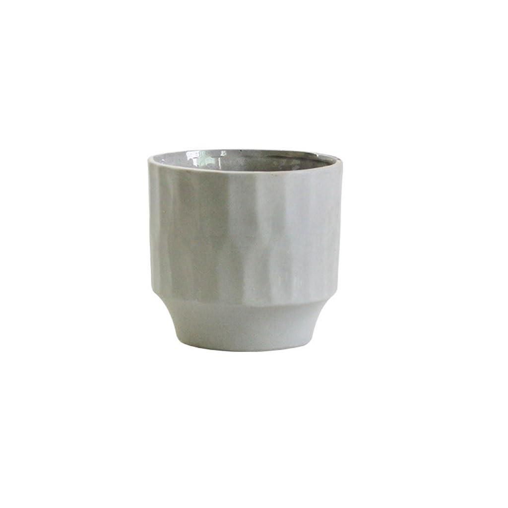 GELASIGE Flower Pots Luxury Simple Style Flower Pots Ceramic Flower Pots For Growing Flowers Or Other Plants Outdoor Flower Pots(A)