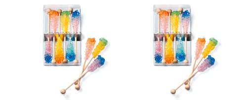 2 X teemando® Kandissticks Duo, 2-farbig 6 Stück per Packung 11cm = wir liefern 2 Pckg. a 6 Stck.