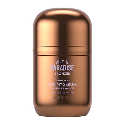 Isle of Paradise Sunny Serum, Instant Face Bronzer with Niacinamide, Squalane & Jojoba Oil, Illuminating Liquid for Radiant, Sun-Kissed Skin, Lightweight, Hydrating, Suitable for All Skin Types