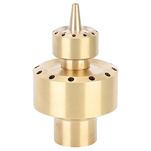 EVTSCAN Kupfer DN25/DN40 Springbrunnendüse Springbrunnendüse Sprühkopf für Gartenteich Landschaft Sprinkler Blütenbrunnendüse(1inch DN25)