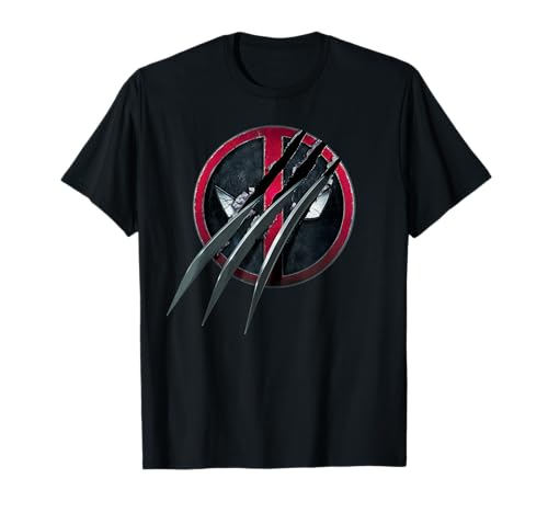 Marvel Studios Deadpool & Wolverine Slashed Icon with Claws Camiseta