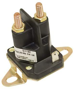 New Starter Solenoid 12V, Black, Automatic, Lawn-Tractor Relay Switch, Normally Open, 12A, PCB Mount