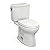 TOTO® Drake® II 1G® Two-Piece Elongated 1.0 GPF Universal Height Toilet with CEFIONTECT and SS124 SoftClose Seat, WASHLET+ Ready, Colonia White - MS454124CUFG#11