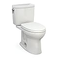 TOTO® Drake® II 1G® Two-Piece Elongated 1.0 GPF Universal Height Toilet with CEFIONTECT and SS124 SoftClose Seat, WASHLET+ Ready, Colonia White - MS454124CUFG#11