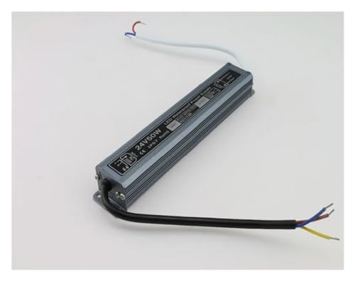 Transformateur LED 24V 50W étanche AC 100-264V en aluminium pour ruban extérieur