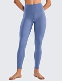 BAYDI Clouduxi 25" High Waist sportowe legginsy damskie, nieprzezroczyste, spodnie do jogi, długie spodnie do jogi, Cichy niebieski, S