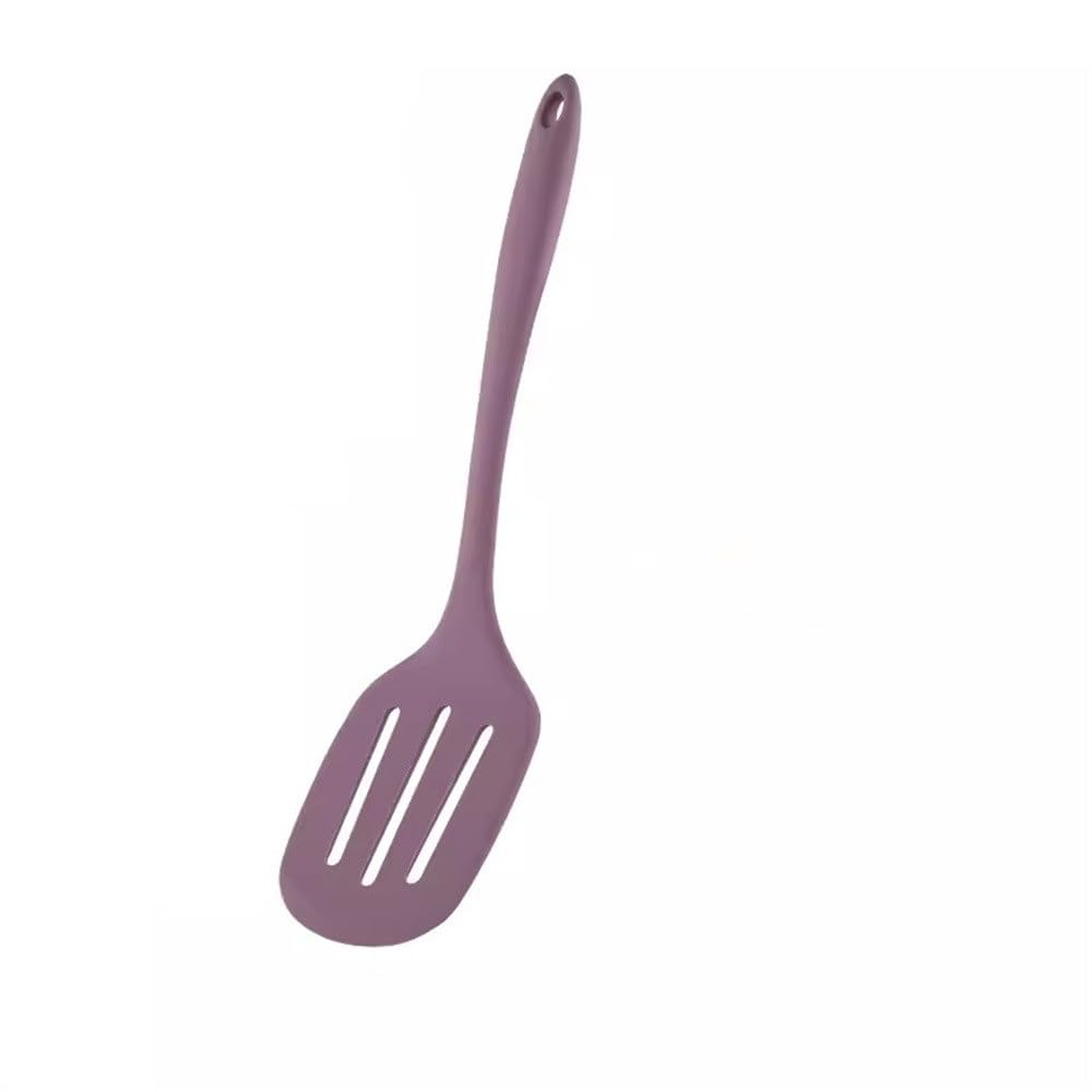 Espátula De Pescado Espátula for freír de Silicona, Tortilla, espátula Antiadherente for sartén (Color : Pink, Size : As Shown)