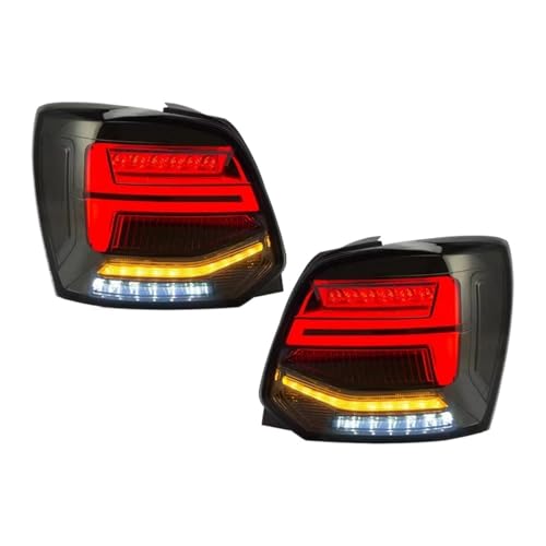Faros traseros LED Polo MK5 conducción nocturna segura acabado ahumado