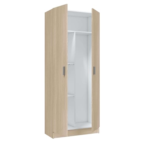 Armario multiusos de 2 puertas con 3 estantes para maximizar tu almacenaje 5