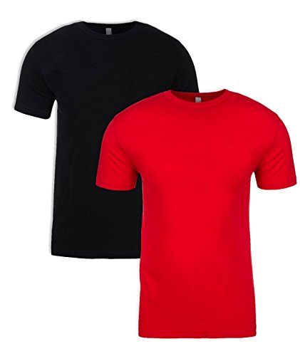 Next Level Mens Premium CVC Crew(N6210)-Black/RED-L