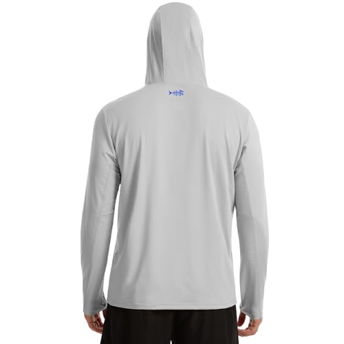 Image of BASSDASH Men's UPF 50+ Fishing Hoodie Shirts with Chest Pocket Lightweight UV Sun Protection Long Sleeve Hiking Sports FS34M