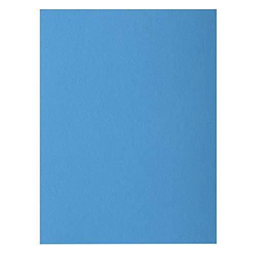 EXACOMPTA Paquet de 100 chemises Rock's en carte 210 g, coloris bleu