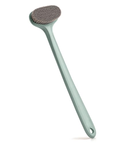 surlees Back Scrubber for Shower, Bath and Body Brush for Elderly, Men and Women, 15 Inch / 38 CM (Cyan, Soft-6)