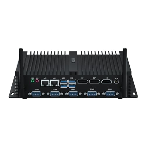 Image of HYSTOU Fanless Mini PC Windows 11 Pro I7 8550U (Up to 4GHz) 16GB RAM DDR4 512GB SSD Desktop, 4K Triple Display, Linux Dual Nic, Vesa Mount, Wake on LAN, 6RS232 Com, LPT