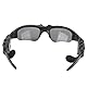 ASHATA Kabellose Bluetooth-Sonnenbrille, Sportfahrbrille mit Stereo-Kopfhörern, Polarisierende Anti-UV-400-Linse, UV-Strahlung Blockieren, Leicht zu Tragen(Schwarz + gelbe Linse + Gongdrahtschneider)