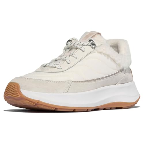 Baskets ergonomiques FitFlop F-Mode Flow avec semelle épaisse confortable en shearling