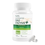 KUAFLY DAO Supplements Histamine Blocker – DAO Enzyme + Diamine Oxidase & Quercetin, Immortelle, Vitamin C for Gut Health and Food Support 60 Capsules