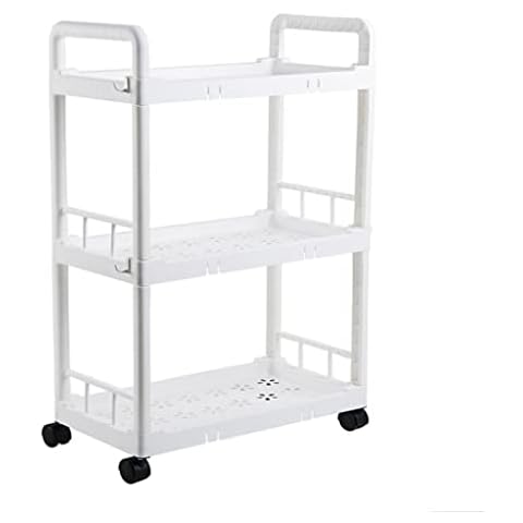 LQUAN 3 Tier Mobile Spice Rack Organizer Slide Out Rolling Storage Racks with Wheels for home Kitchen Bathroom Laundry Cover