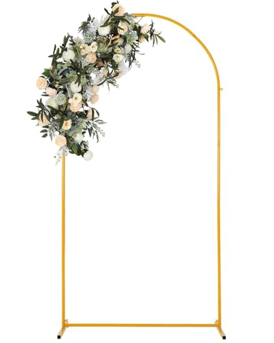 VINCIGANT 6.6FT Wedding Arch Backdrop Stand Metal Balloon Arch Stand for Ceremony Birthday Party Baby Shower Anniversary Background Decoration (NOT Include a Cover)