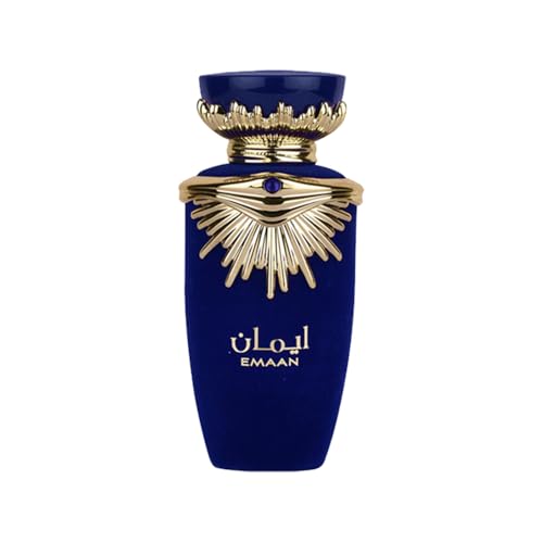Lattafa Emaan Eau de Parfum Spray for Unisex, 3.4 Ounce