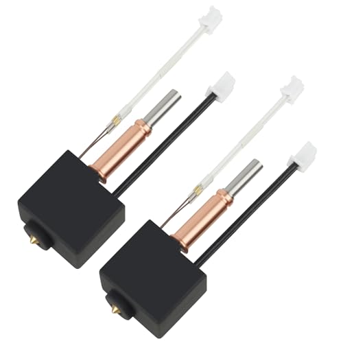 2PCS Kobra 3 Hotend 3D Drucker Ganzmetall-Extruder HotEnd Ersatz mit 0.4mm Brass Düse und Silikonsocke Compatible with Anycubic Kobra 3 and Kobra 3 Combo 3D Drucker