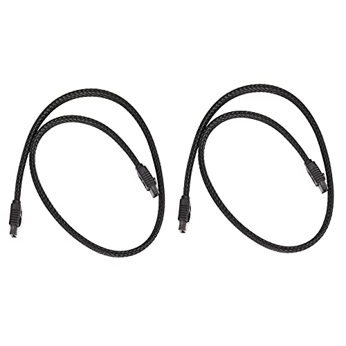 VEMART 2X 50CM SATA 3.0 III SATA3 �i�C�����X���[�u�t��7pin�f�[�^�P�[�u��6Gb / s SSD�P�[�u��HDD�n�[�h�f�B�X�N�f�[�^�R�[�h�v���~�A���o�[�W�����i�u���b�N�j