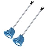 Paint, Epoxy Resin, Mud& Ceramic Glaze Mixer Paddle Blades - Power Drill Stirring Attachment - Mini Mixer Mixing Paddles 2 Pcs with Universal Shafts - Mix Cans, Buckets, Pails and Cups