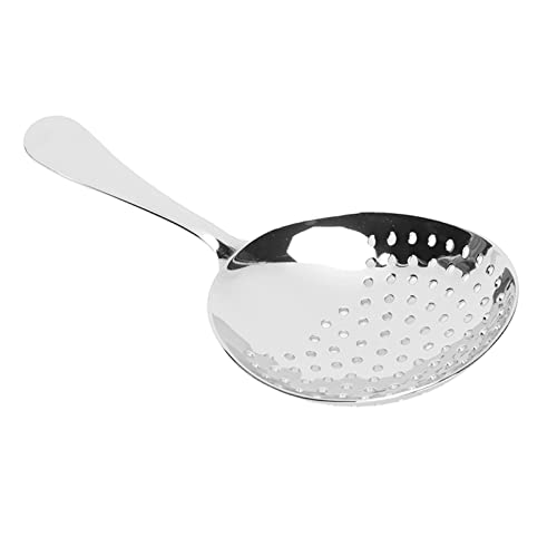 Julep Strainer Skimmer Spoon Cocktail Bar Ice Strainer, Stainless Steel Slotted Multifunction For(Mirror Light) #TOP5