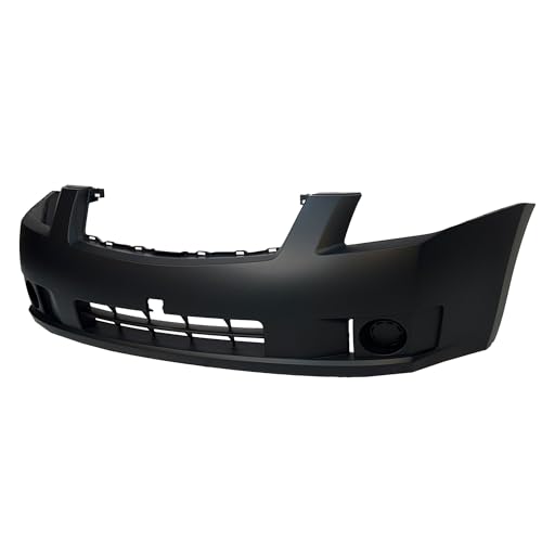 Image of FitParts Compatible with Nissan Sentra 2007-2009 Front Bumper Cover | Primed, Without Parking Sensor Holes, Ready to Paint, OEM 62022ET30J, NI1000242