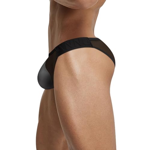 Mens Briefs Underwear Breathable Sexy Briefs for Men See Through Briefs4