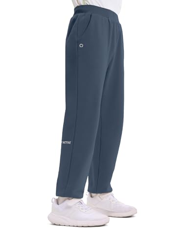 PATPAT Kids Dual-Tech Sweatpants –Warmth-Boost & One-Way Wicking Quick-Dry Tech Pants, Boys & Girls Athletic Fleece Jogger
